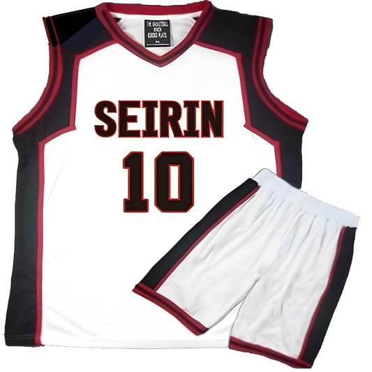 Seirin Kagami & Kuroko Jersey & Shorts White